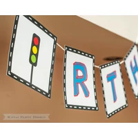 Happy Birthday! girland - Autó Happy Birthday! girland - Autó