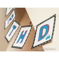 Happy Birthday! girland - Autó Happy Birthday! girland - Autó