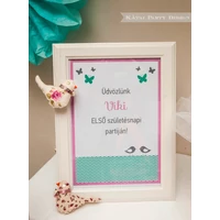 Üdvözlő Tábla - Baby Girl Üdvözlő Tábla - Baby Girl
