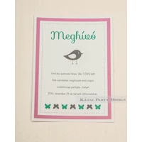 Meghívó - Baby Girl PRINT Meghívó - Baby Girl PRINT