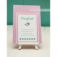 Meghívó - Baby Girl PRINT Meghívó - Baby Girl PRINT